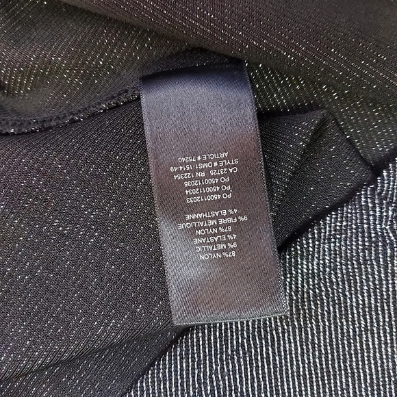 𝅺BABATON Cowlnech Black Mettalic Camisol - Picture 6 of 10